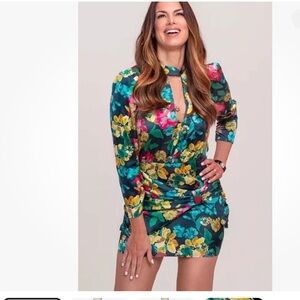 Zara floral long sleeve dress!